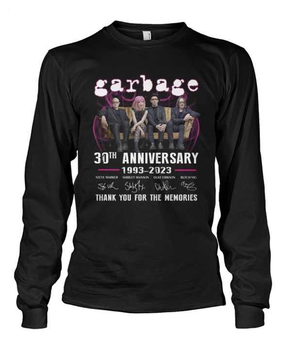 Garbage 30th Anniversary 1993 – 2023 Thank You For The Memories T-Shirt