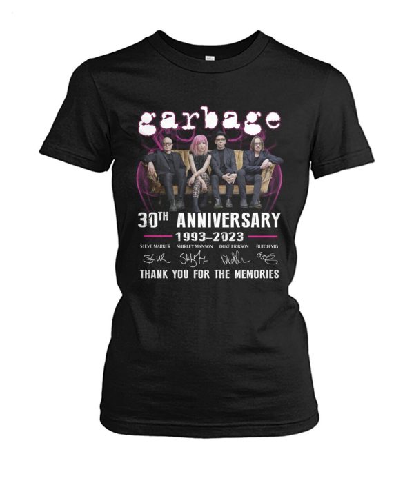 Garbage 30th Anniversary 1993 – 2023 Thank You For The Memories T-Shirt