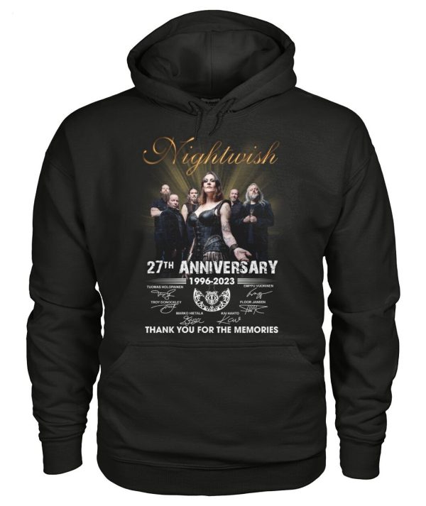 Nightwish 27th Anniversary 1996 – 2023 Thank You For The Memories T-Shirt