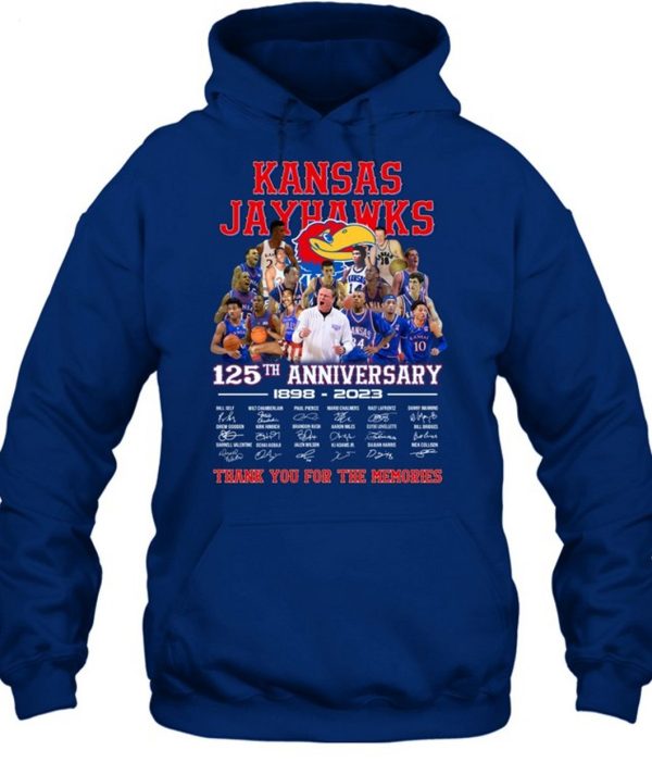 Kansas Jayhawks 125th Anniversary 1898 – 2023 Thank You For The Memories T-Shirt