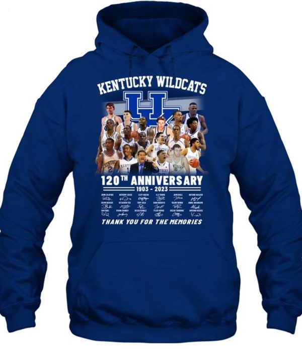 Kentucky Wildcats 120th Anniversary 1903 – 2023 Thank You For The Memories T-Shirt