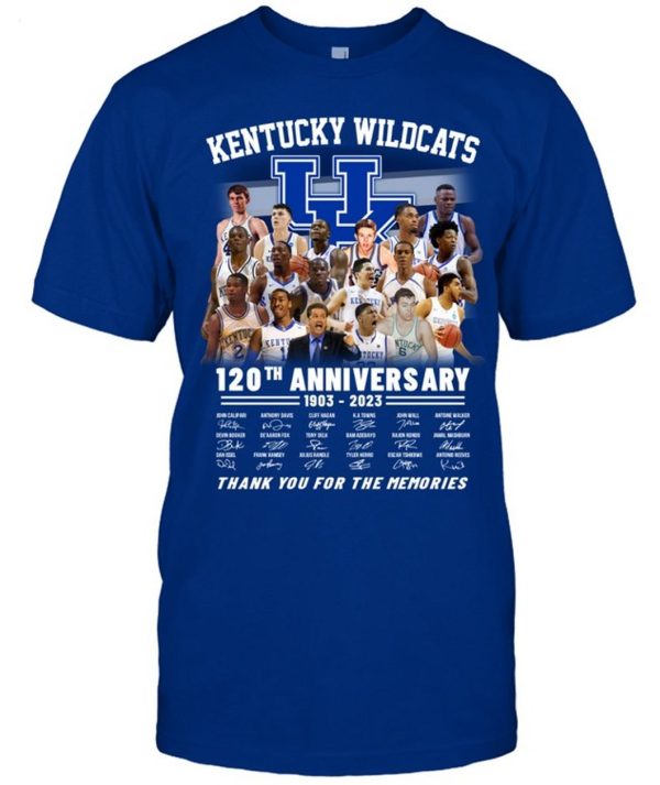 Kentucky Wildcats 120th Anniversary 1903 – 2023 Thank You For The Memories T-Shirt