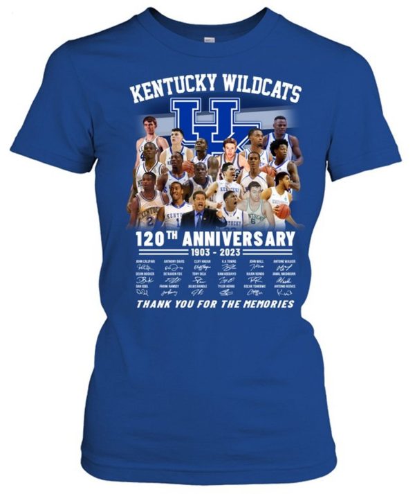 Kentucky Wildcats 120th Anniversary 1903 – 2023 Thank You For The Memories T-Shirt