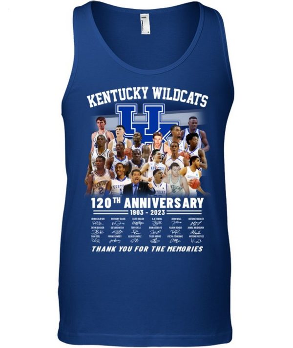 Kentucky Wildcats 120th Anniversary 1903 – 2023 Thank You For The Memories T-Shirt