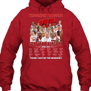 Wisconsin Badgers 125th Anniversary 1898 – 2023 Thank You For The Memories T-Shirt