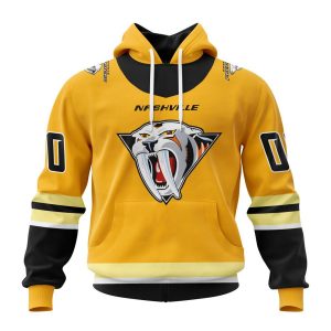 Personalized NHL Nashville Predators Special Pink Fight Breast Cancer Design Hoodie