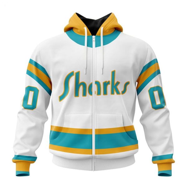 NHL San Jose Sharks Custom Name Number Special Retro Gradient