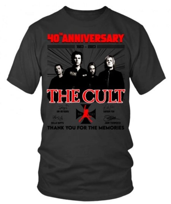 40th Anniversary 1983 – 2023 The Cult Thank You For The Memories T-Shirt