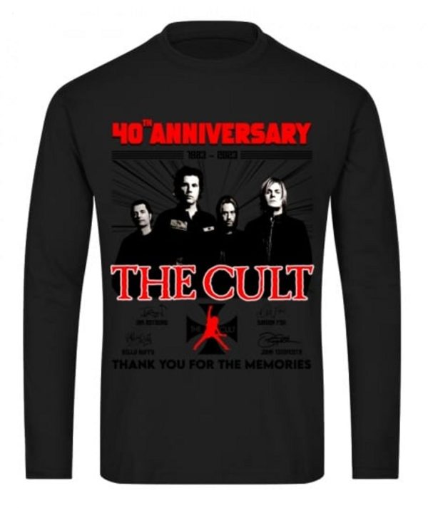 40th Anniversary 1983 – 2023 The Cult Thank You For The Memories T-Shirt