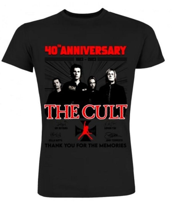 40th Anniversary 1983 – 2023 The Cult Thank You For The Memories T-Shirt