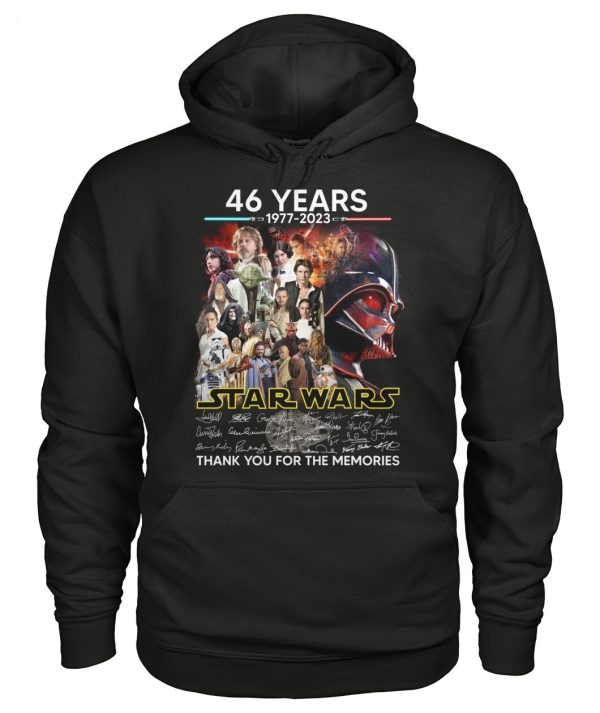 46 Years Of 1977 – 2023 Star Wars Thank You For The Memories T-Shirt