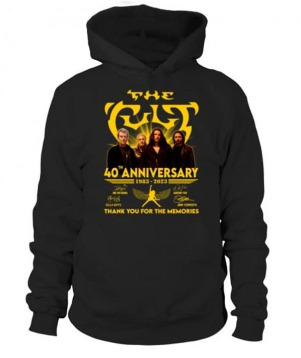 The Cult 40th Anniversary 1983 – 2023 Thank You For The Memories T-Shirt