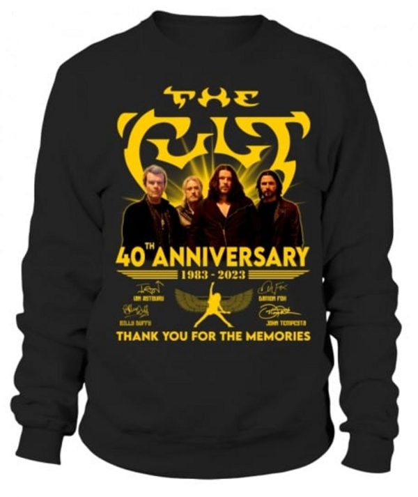 The Cult 40th Anniversary 1983 – 2023 Thank You For The Memories T-Shirt