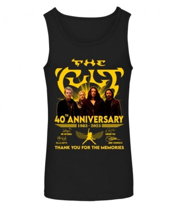 The Cult 40th Anniversary 1983 – 2023 Thank You For The Memories T-Shirt