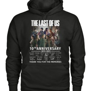 The Last Of Us 10th Anniversary 2013 – 2023 Thank You For The Memories T-Shirt