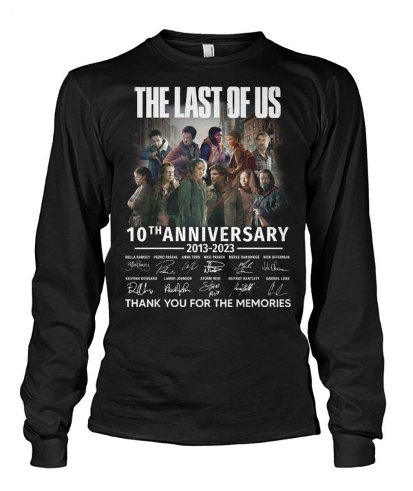 The Last Of Us 10th Anniversary 2013 – 2023 Thank You For The Memories T-Shirt