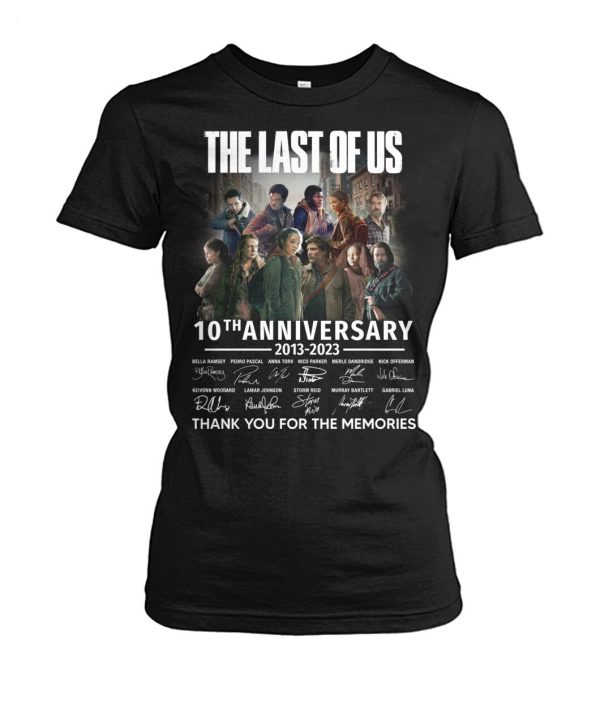 The Last Of Us 10th Anniversary 2013 – 2023 Thank You For The Memories T-Shirt