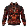 Personalized NHL Arizona Coyotes Special Design With Skull Art Hoodie