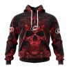 Personalized NHL Calgary Flames Special Design With Skull Art Hoodie