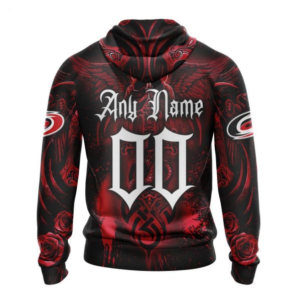 Personalized NHL Carolina Hurricanes Special Design With Skull Art Hoodie