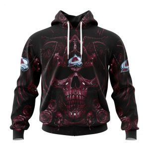Personalized NHL Colorado Avalanche Special Design With Skull Art Hoodie