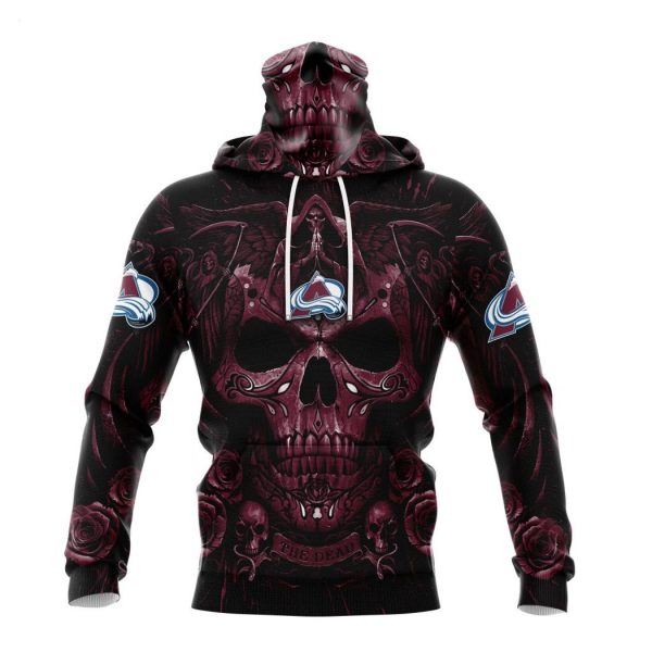 Personalized NHL Colorado Avalanche Special Design With Skull Art Hoodie