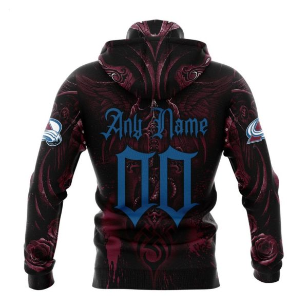 Personalized NHL Colorado Avalanche Special Design With Skull Art Hoodie