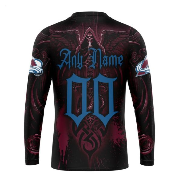 Personalized NHL Colorado Avalanche Special Design With Skull Art Hoodie