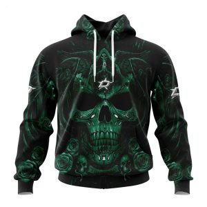 Personalized NHL Dallas Stars Special Design With Skull Art Hoodie