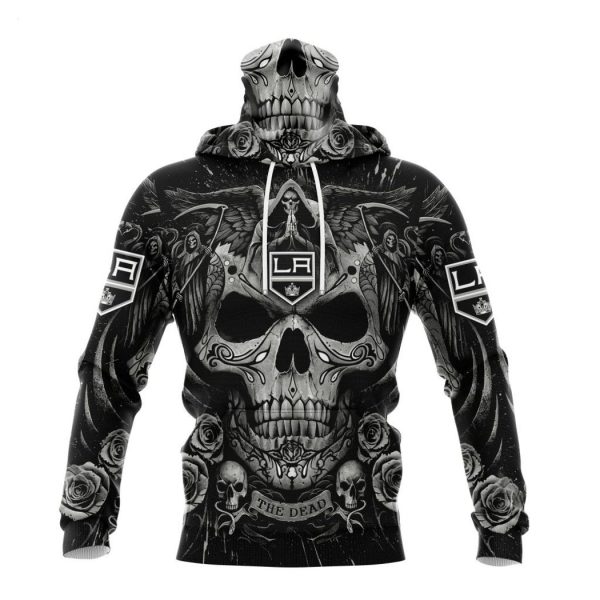 Personalized NHL Los Angeles Kings Special Design With Skull Art Hoodie