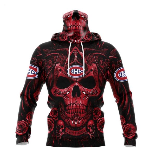 Personalized NHL Montreal Canadiens Special Design With Skull Art Hoodie