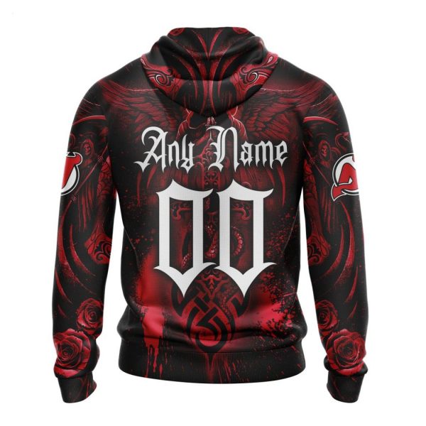 Personalized NHL New Jersey Devils Special Design With Skull Art Hoodie