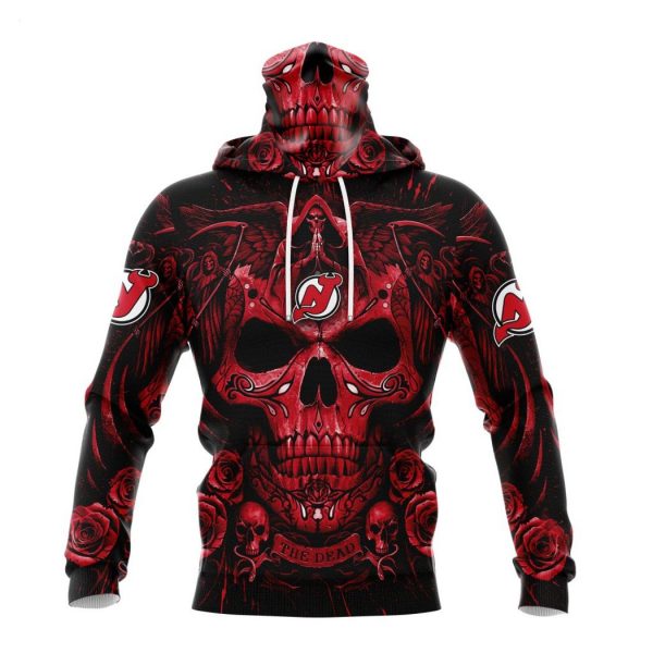 Personalized NHL New Jersey Devils Special Design With Skull Art Hoodie