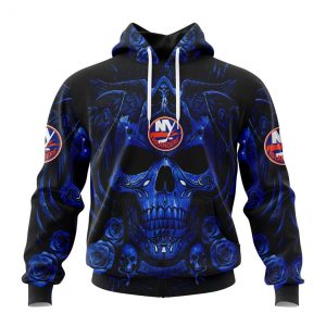Personalized NHL New York Islanders Special Design With Skull Art Hoodie