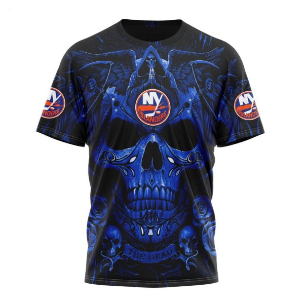 Personalized NHL New York Islanders Special Design With Skull Art Hoodie