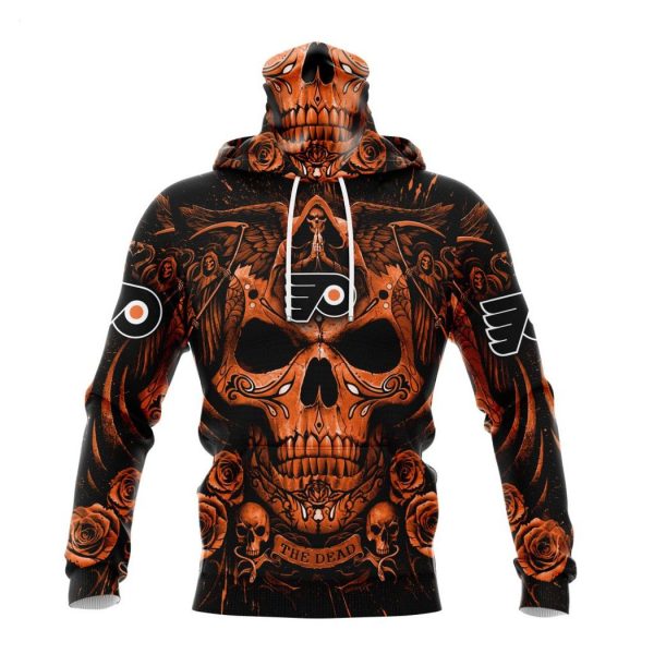 Personalized NHL Philadelphia Flyers Special Design With Skull Art Hoodie