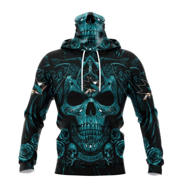 Personalized NHL San Jose Sharks Special Design With Skull Art Hoodie