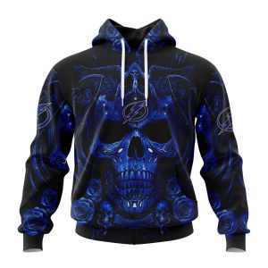 Personalized NHL Tampa Bay Lightning Special Design With Skull Art Hoodie