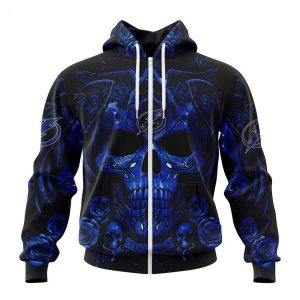 Personalized NHL Tampa Bay Lightning Special Design With Skull Art Hoodie