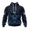 Personalized NHL Toronto Maple Leafs Special Design With Skull Art Hoodie