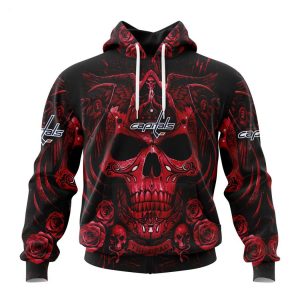 Personalized NHL Washington Capitals Special Design With Skull Art Hoodie