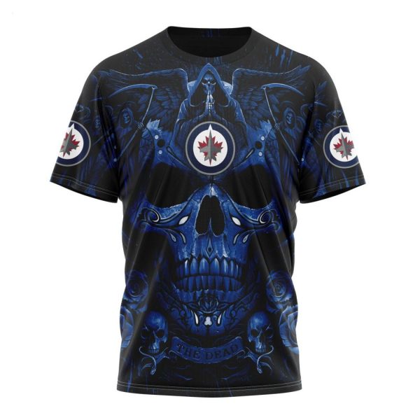 Personalized NHL Winnipeg Jets Special Design With Skull Art Hoodie