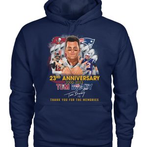 23rd Anniversary 2000 – 2023 Tom Brady Thank You For The Memories T-Shirt