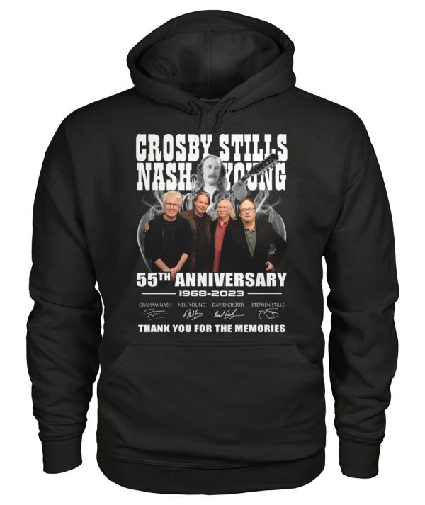 Crosby, Stills, Nash & Young 55th Anniversary 1968 – 2023 Thank You For The Memories T-Shirt