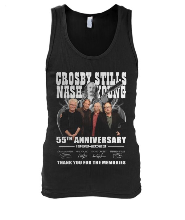 Crosby, Stills, Nash & Young 55th Anniversary 1968 – 2023 Thank You For The Memories T-Shirt