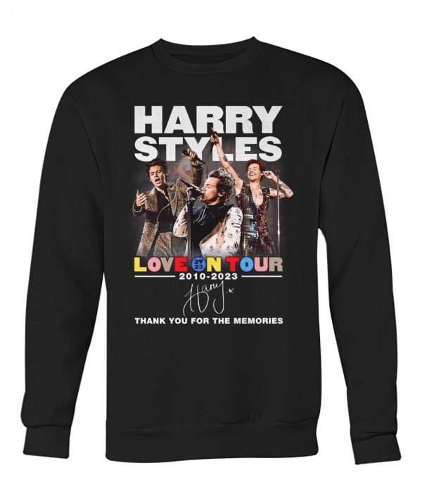 Harry Styles Love On Tour 2010 – 2023 Thank You For The Memories T-Shirt