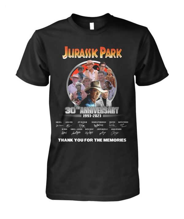 Jurassic Park 30th Anniversary 1993 – 2023 Thank You For The Memories T-Shirt