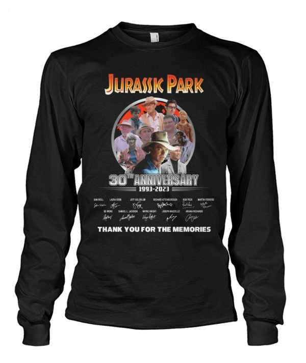 Jurassic Park 30th Anniversary 1993 – 2023 Thank You For The Memories T-Shirt