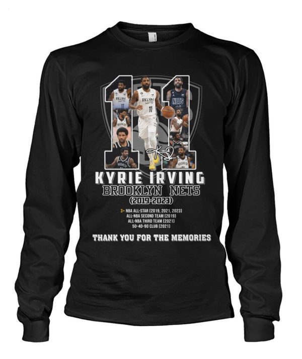 Kyrie Irving Brooklyn Nets 2019 – 2023 Thank You For The Memories T-Shirt