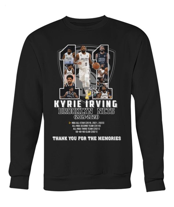 Kyrie Irving Brooklyn Nets 2019 – 2023 Thank You For The Memories T-Shirt